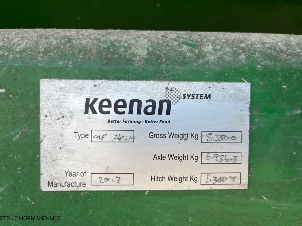 Futtermischwagen des Typs Keenan MECAFIBRE340, Gebrauchtmaschine in MALESTROIT (Bild 10)