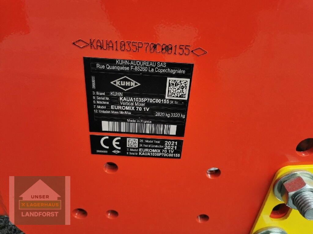 Futtermischwagen του τύπου Kuhn Euromix 870, Neumaschine σε Kapfenberg (Φωτογραφία 7)