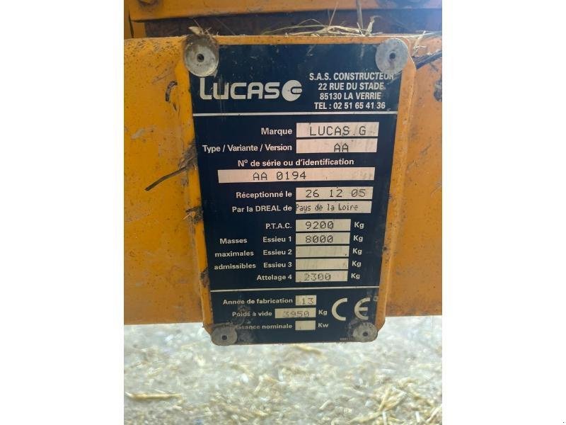 Futtermischwagen του τύπου Lucas SPIRMIX120, Gebrauchtmaschine σε ANTIGNY (Φωτογραφία 10)