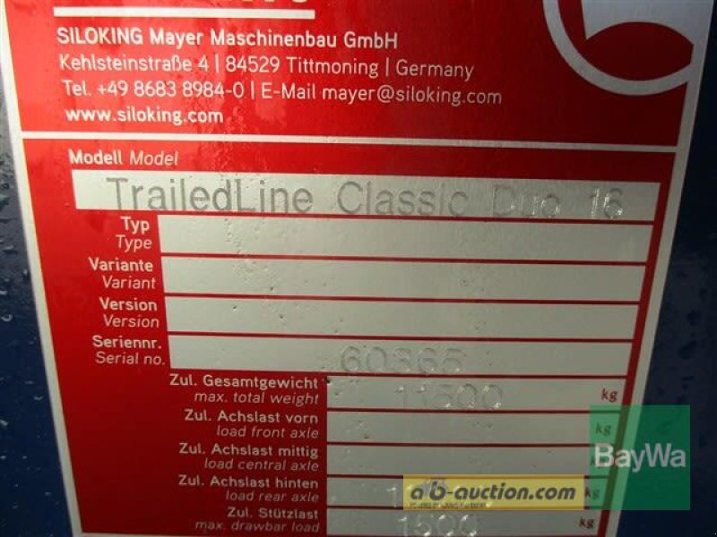 Futtermischwagen des Typs Mayer TRAILEDLINE  DUO 16  #129, Vorführmaschine in Schönau (Bild 3)