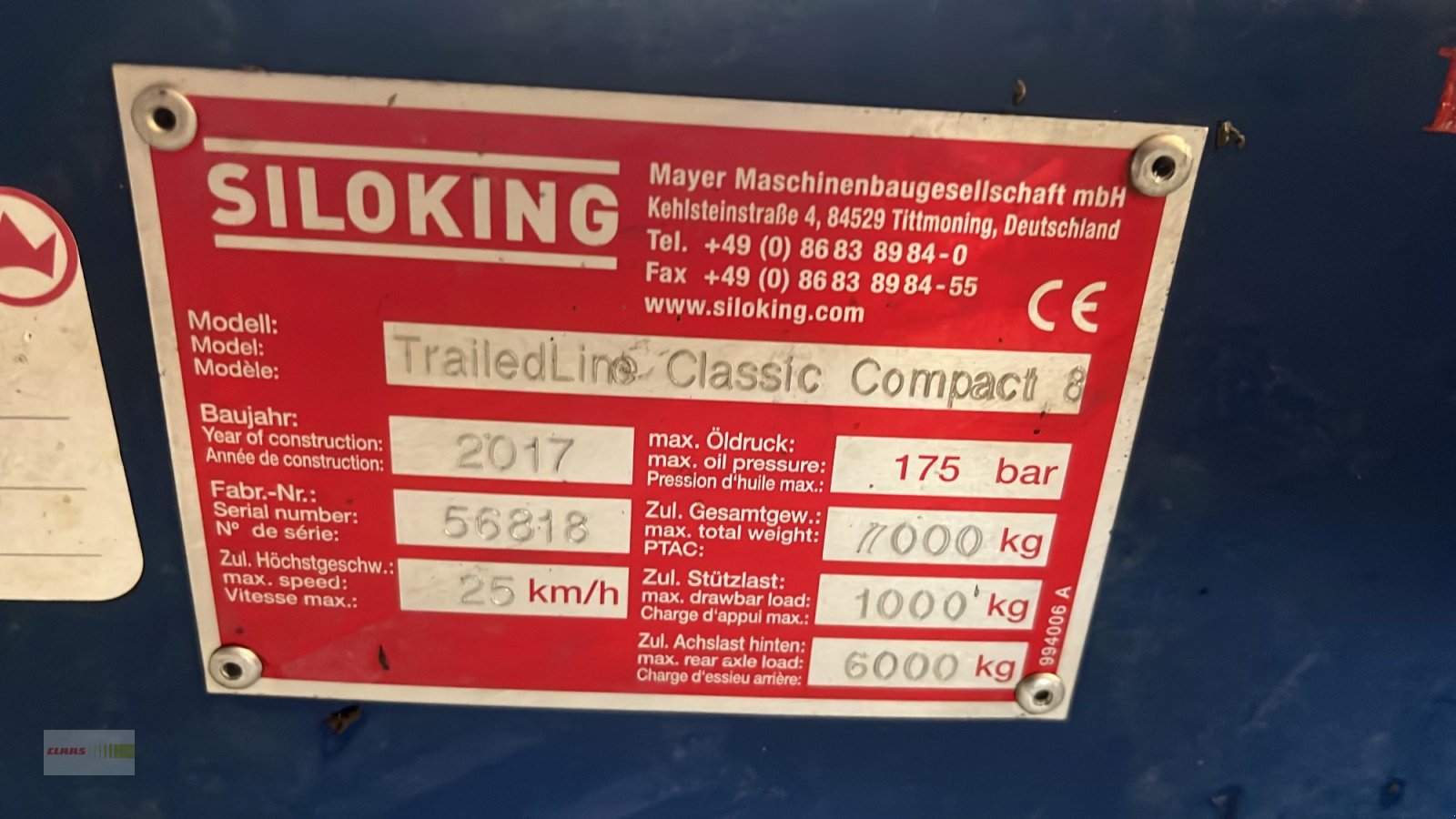 Futtermischwagen des Typs Siloking Compact 8, Gebrauchtmaschine in Langenau (Bild 7)