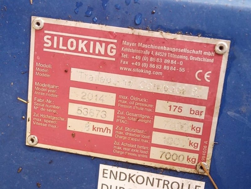 Futtermischwagen des Typs Siloking Compact 8, Gebrauchtmaschine in Thurnau (Bild 3)