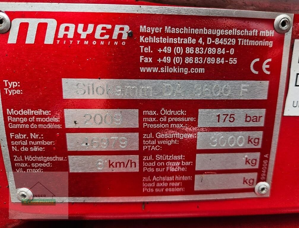 Futtermischwagen typu Siloking DA 3600, Gebrauchtmaschine v St. Michael (Obrázek 2)