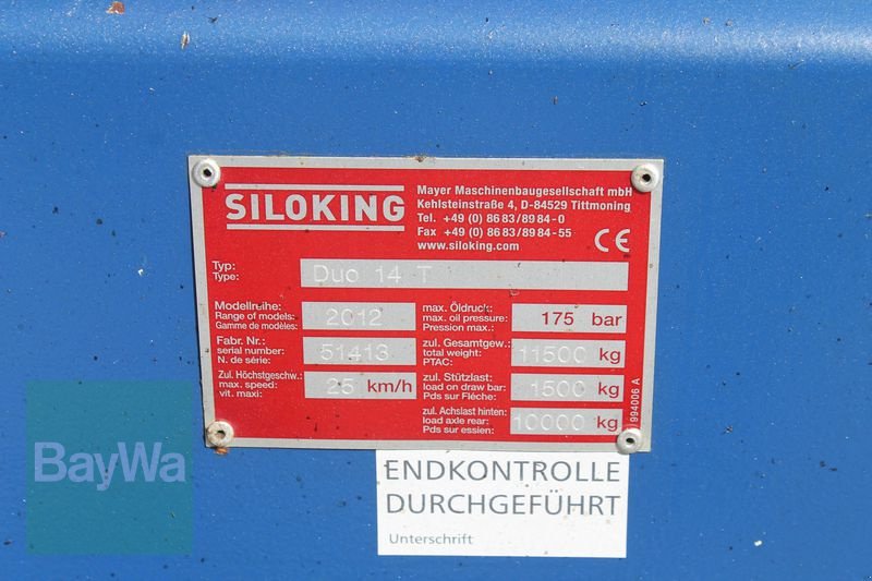 Futtermischwagen des Typs Siloking DUO 14 T, Gebrauchtmaschine in Straubing (Bild 9)