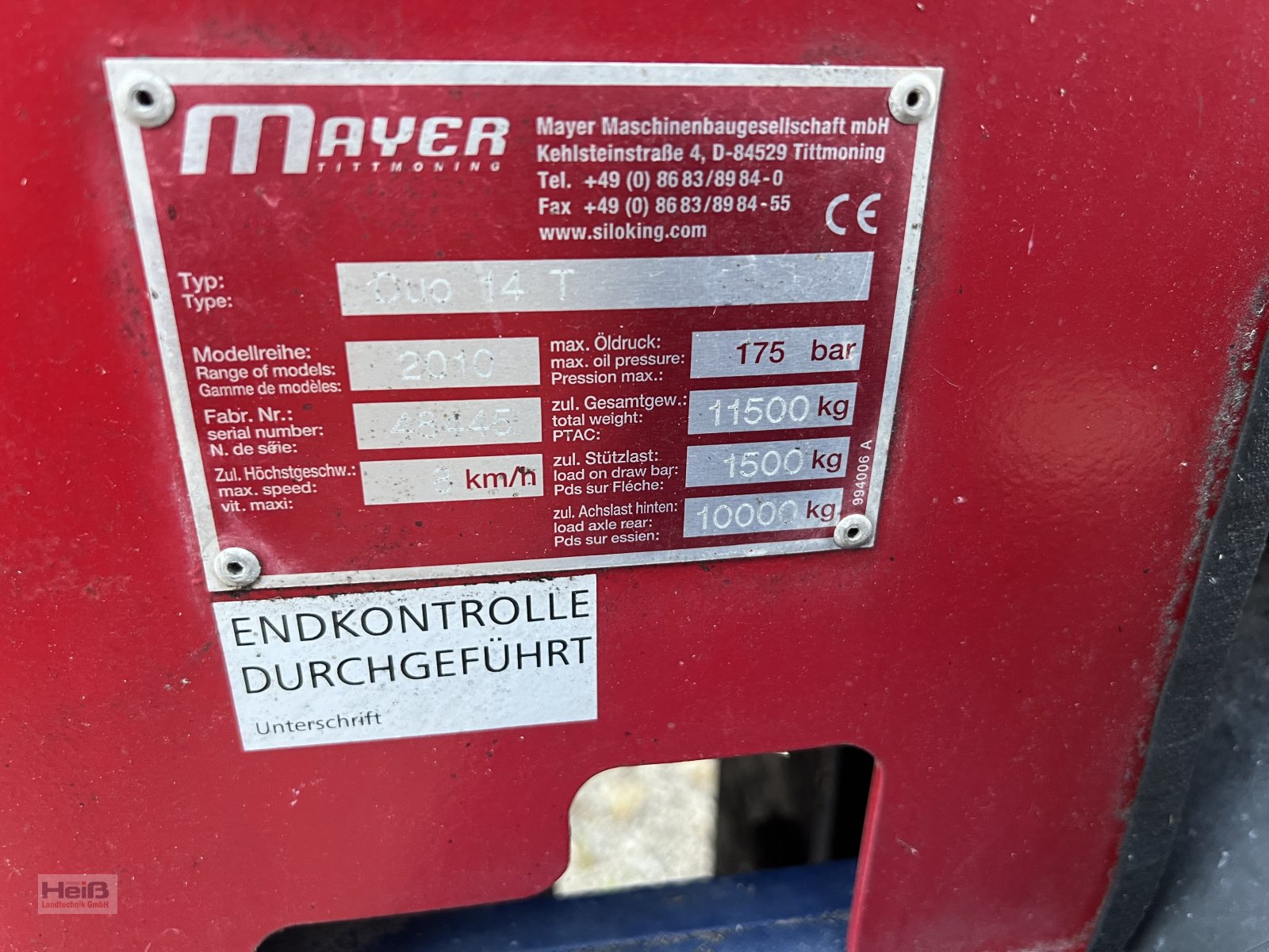 Futtermischwagen des Typs Siloking Duo 14, Gebrauchtmaschine in Merkendorf (Bild 7)