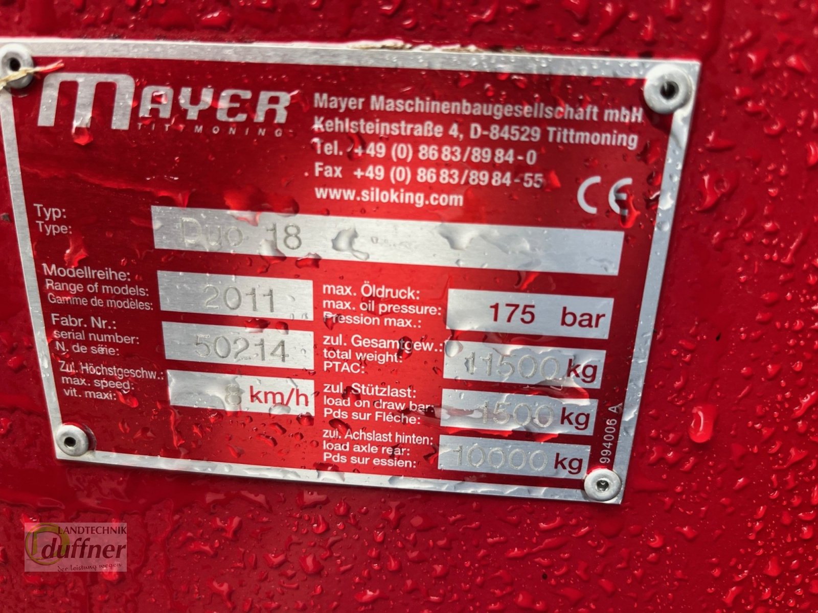 Futtermischwagen des Typs Siloking Duo 18, Gebrauchtmaschine in Hohentengen (Bild 6)