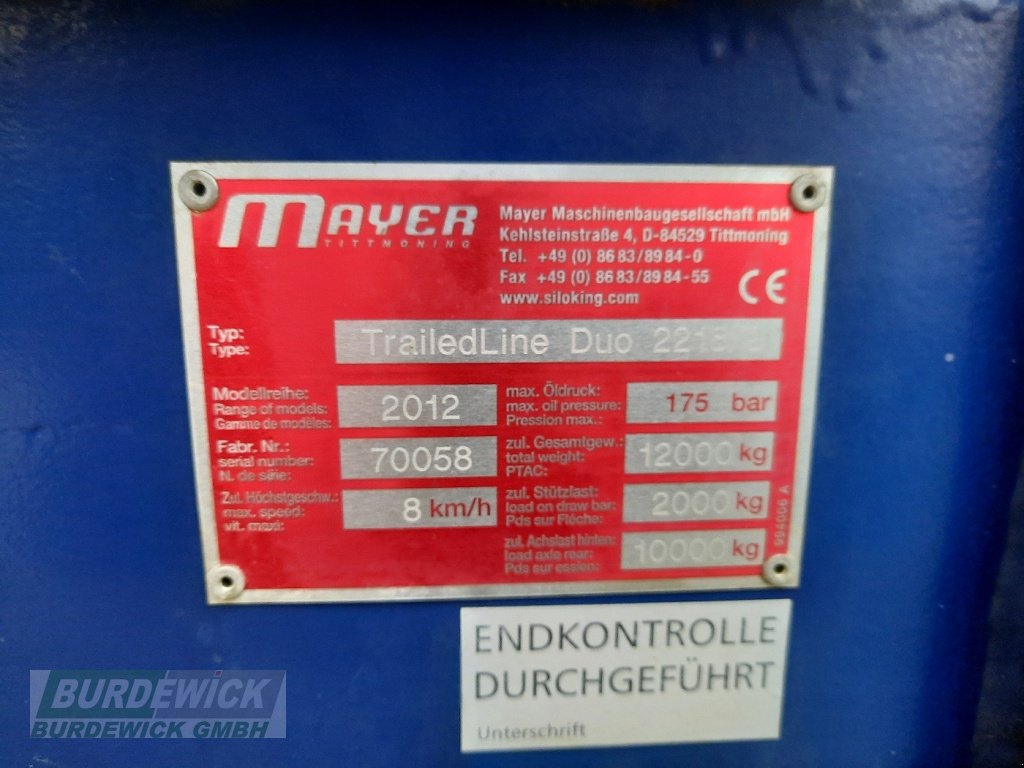 Futtermischwagen tip Siloking Duo 2218 20m³, Gebrauchtmaschine in Lamstedt (Poză 12)