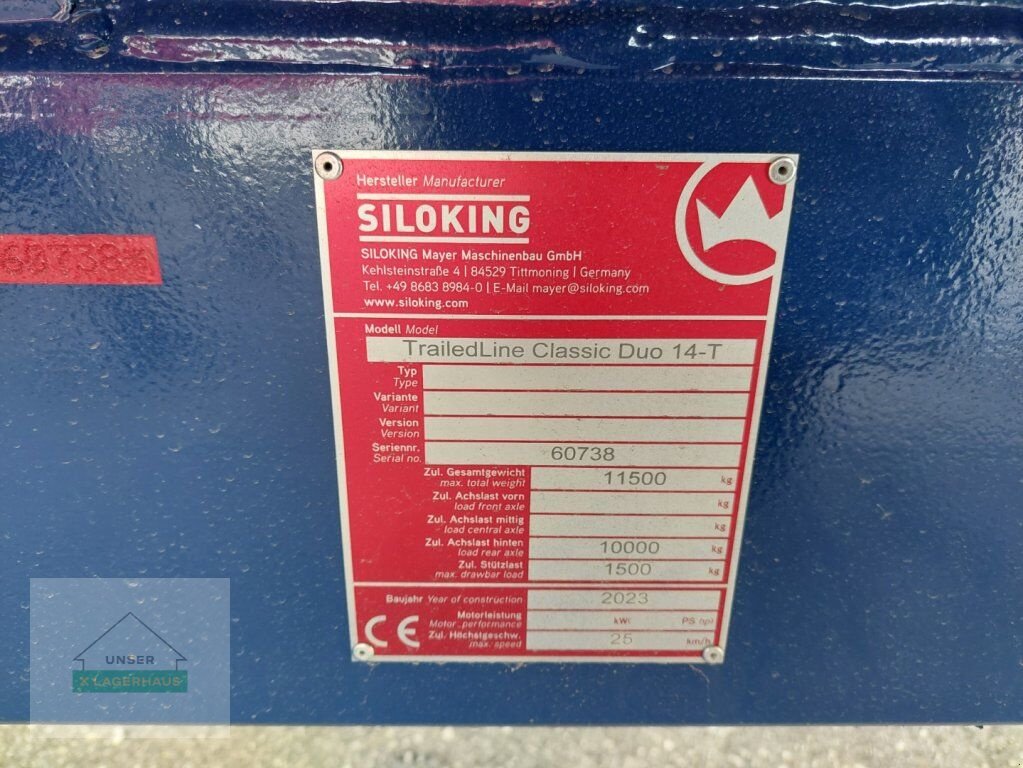Futtermischwagen des Typs Siloking TRADE LINE CLASSIC DUO 14-T, Neumaschine in Haag (Bild 7)