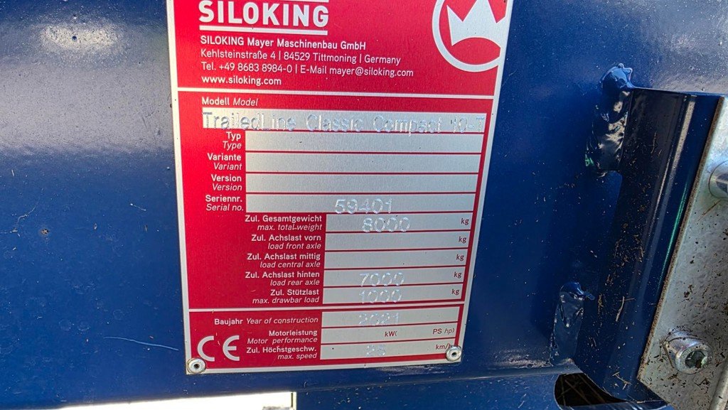 Futtermischwagen типа Siloking Trailed Line Compact 10, Gebrauchtmaschine в Altendorf (Фотография 7)