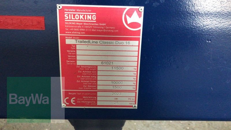 Futtermischwagen tipa Siloking Trailed-Line Duo 16, Gebrauchtmaschine u Mindelheim (Slika 20)