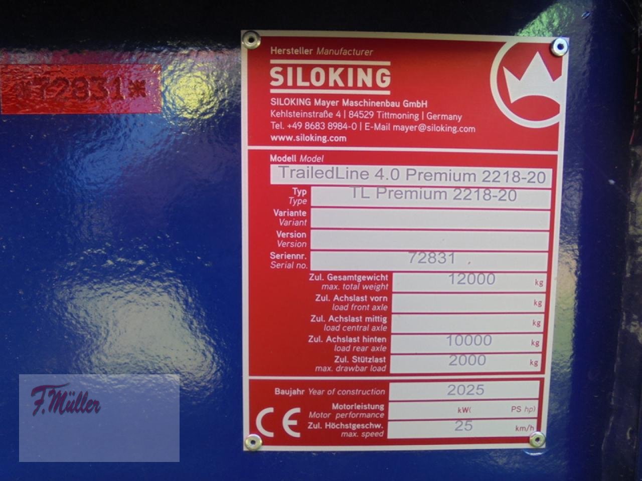 Futtermischwagen typu Siloking TRAILEDLINE 4.0 PREMIUM 2218-20, Neumaschine v Taaken (Obrázek 7)