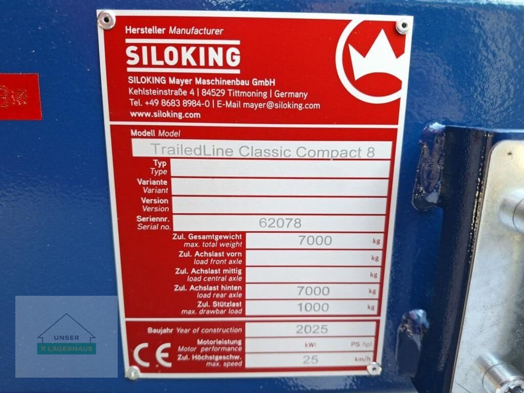 Futtermischwagen van het type Siloking TrailedLine Classic Compact 8, Neumaschine in Schlitters (Foto 4)