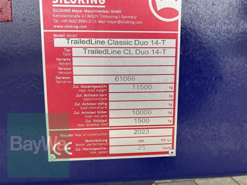 Futtermischwagen a típus Siloking TRAILEDLINE CLASSIC DUO 14 T, Gebrauchtmaschine ekkor: Großweitzschen  (Kép 8)