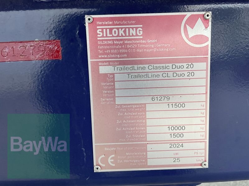 Futtermischwagen van het type Siloking TRAILEDLINE CLASSIC DUO 20, Gebrauchtmaschine in Bamberg (Foto 14)