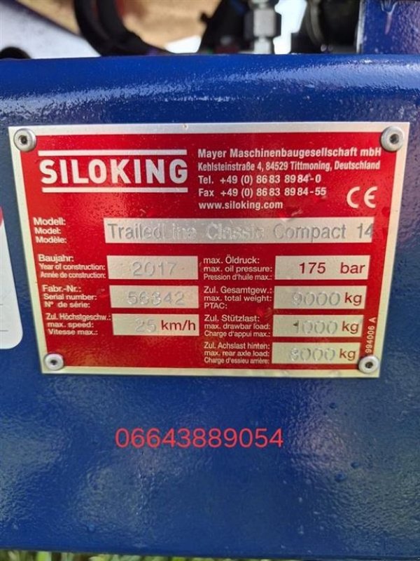 Futtermischwagen Türe ait Siloking TrailedLine Compact 14, Gebrauchtmaschine içinde Eisgarn (resim 7)