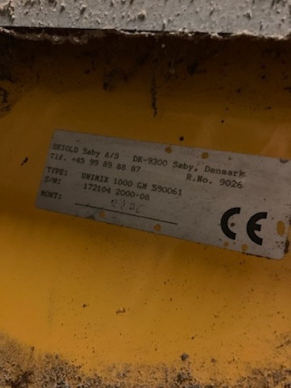 Futtermischwagen des Typs Skiold Maleblandeanlæg 1000 kg, Gebrauchtmaschine in Egtved (Bild 2)