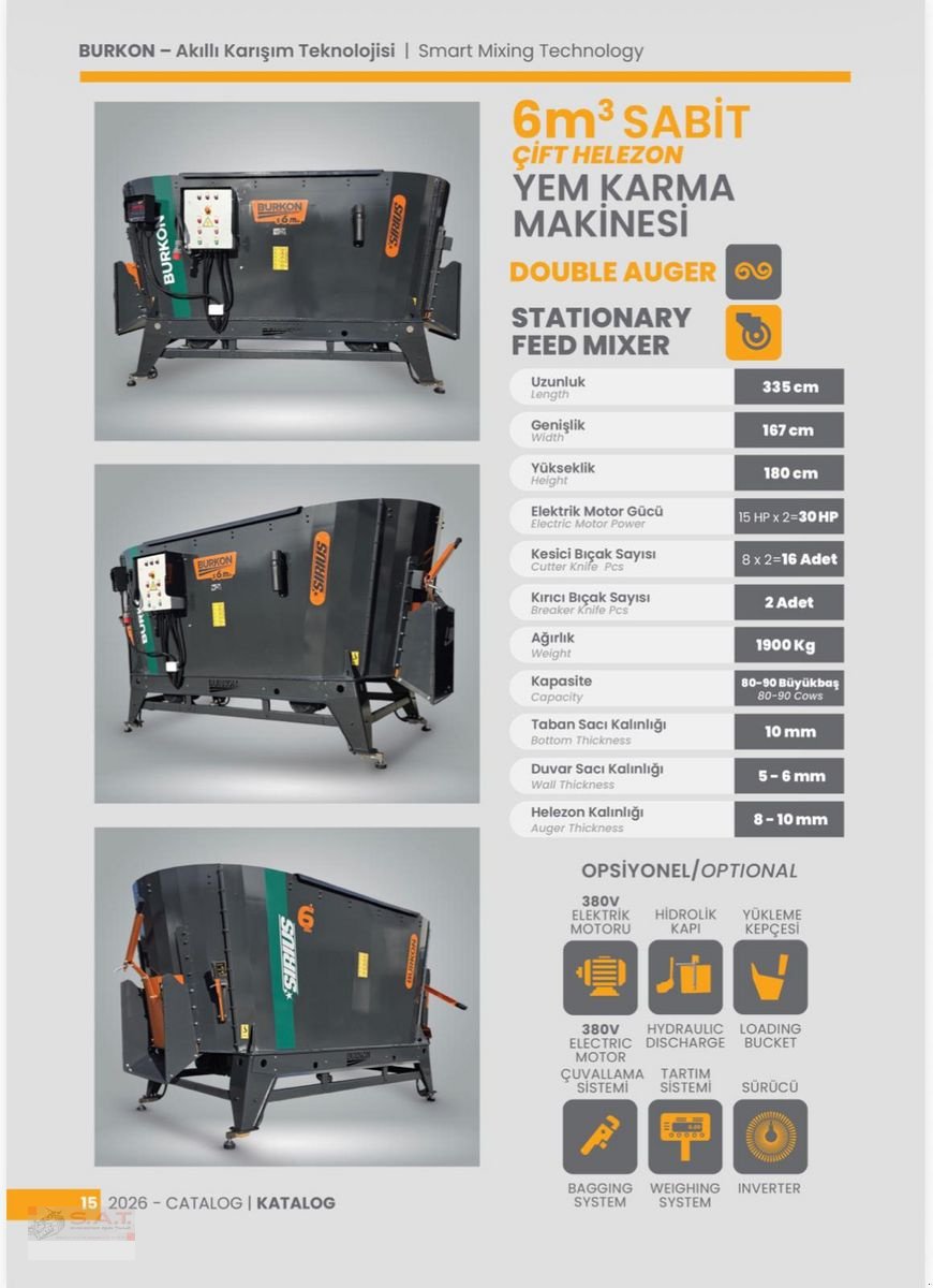 Futtermischwagen a típus Sonstige Static-Elektro 6-Doppelschneckenmischer, Neumaschine ekkor: Eberschwang (Kép 5)