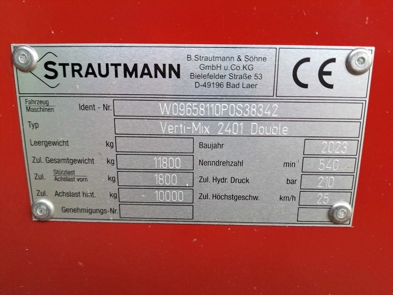 Futtermischwagen des Typs Strautmann Verti Mix 2401 Double / Strohgebläse, Neumaschine in Gülzow-Prüzen OT Mühlengeez (Bild 11)