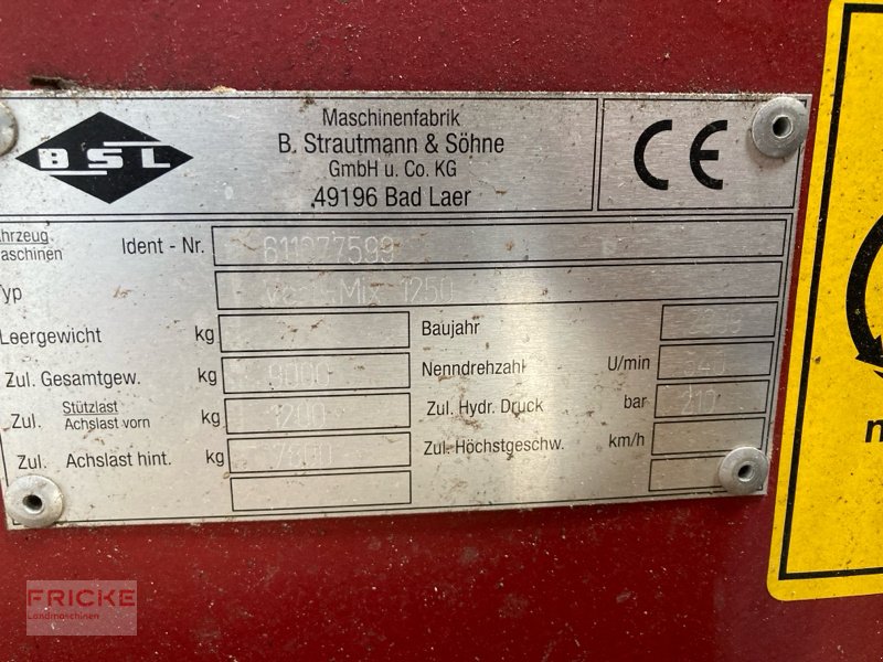 Futtermischwagen του τύπου Strautmann VertiMix 1250, Gebrauchtmaschine σε Sulingen (Φωτογραφία 3)