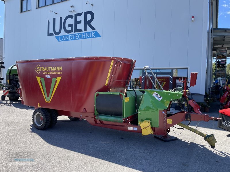 Futtermischwagen des Typs Strautmann VertiMix 1501 DOUBLE, Vorführmaschine in Niederkappel (Bild 1)