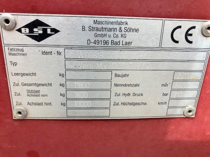 Futtermischwagen Türe ait Strautmann Vertimix 1700 double, Gebrauchtmaschine içinde Lunteren (resim 10)