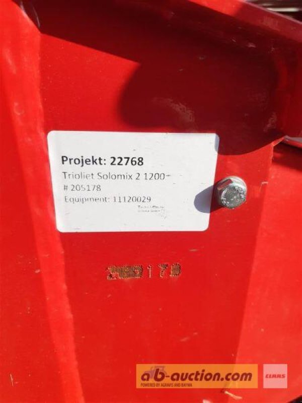 Futtermischwagen des Typs Trioliet FUTTERMISCHW. SOLOMIX 2 1200ZK, Vorführmaschine in Grimma (Bild 15)