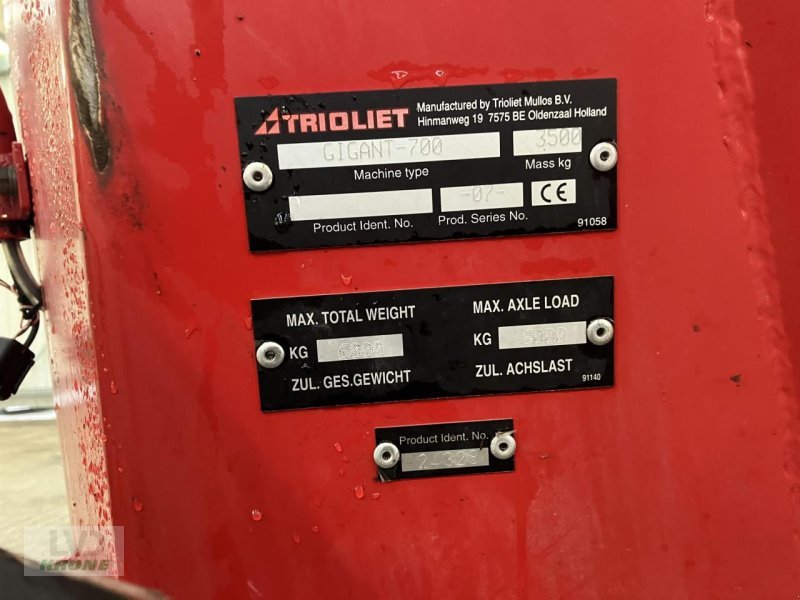 Futtermischwagen typu Trioliet Gigant 700, Gebrauchtmaschine v Spelle (Obrázek 10)