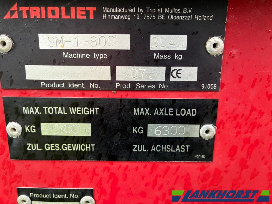 Futtermischwagen typu Trioliet SM-1-800, Gebrauchtmaschine v Friesoythe-Thüle (Obrázek 6)