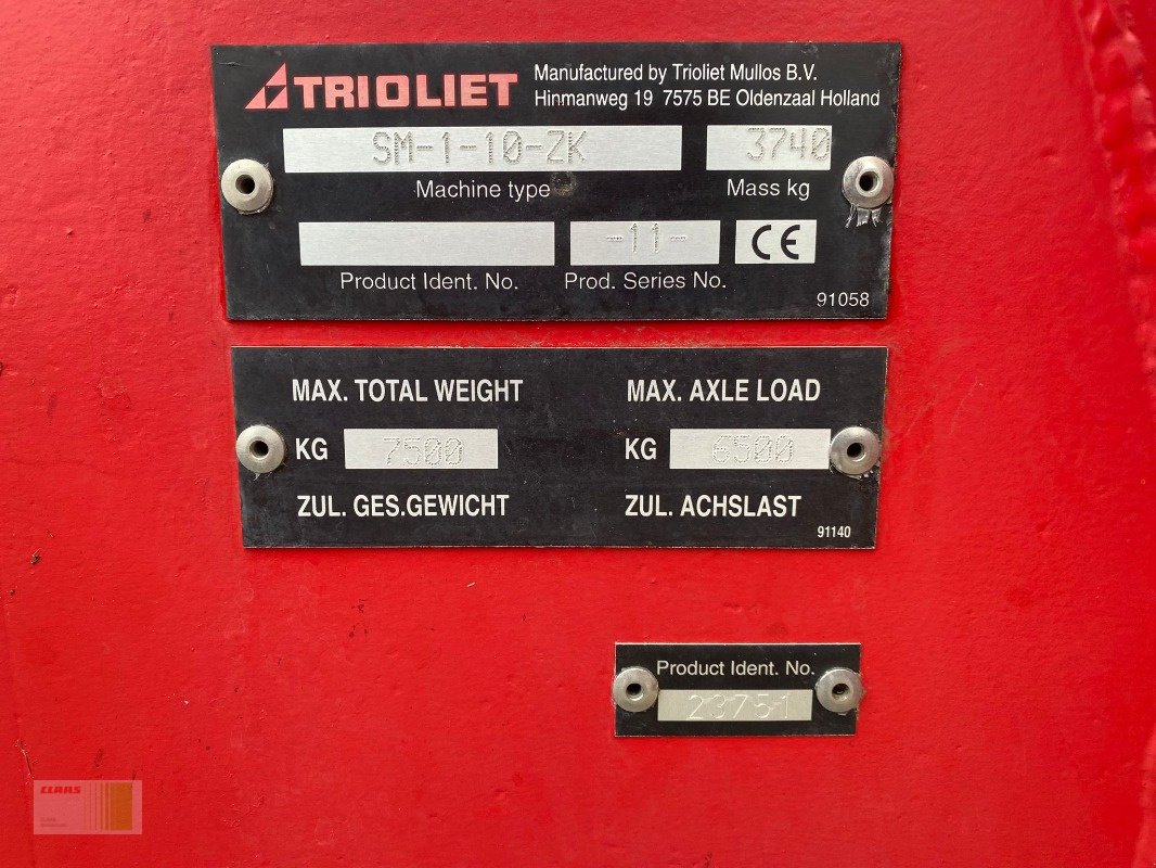 Futtermischwagen des Typs Trioliet Solomix 1 - 1000 ZK, Gebrauchtmaschine in Risum-Lindholm (Bild 12)
