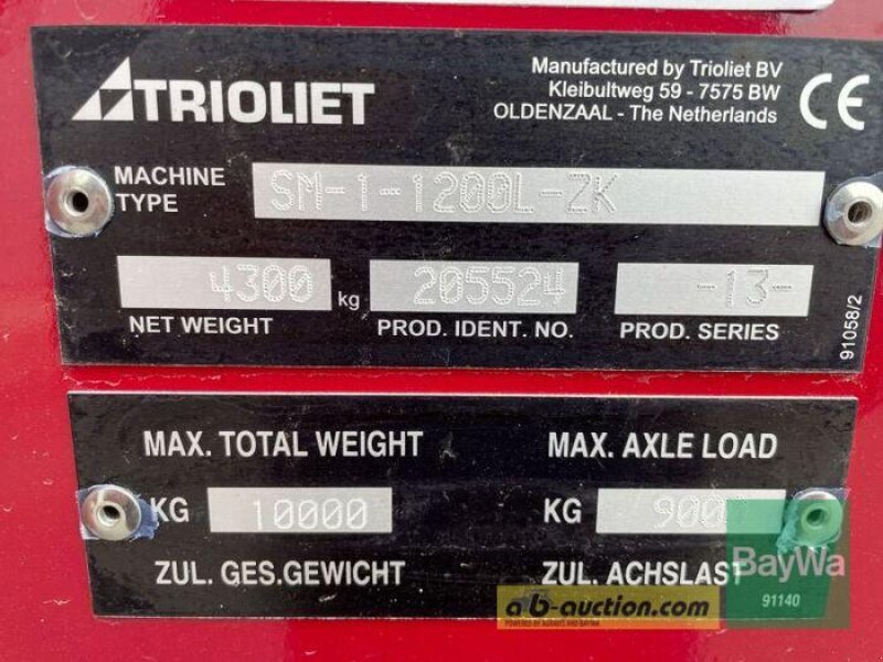 Futtermischwagen des Typs Trioliet SOLOMIX 1 1200L ZK, Gebrauchtmaschine in Bamberg (Bild 11)