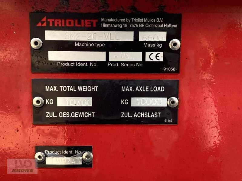 Futtermischwagen of the type Trioliet Solomix 2 2000 VLL-B, Gebrauchtmaschine in Spelle (Picture 8)