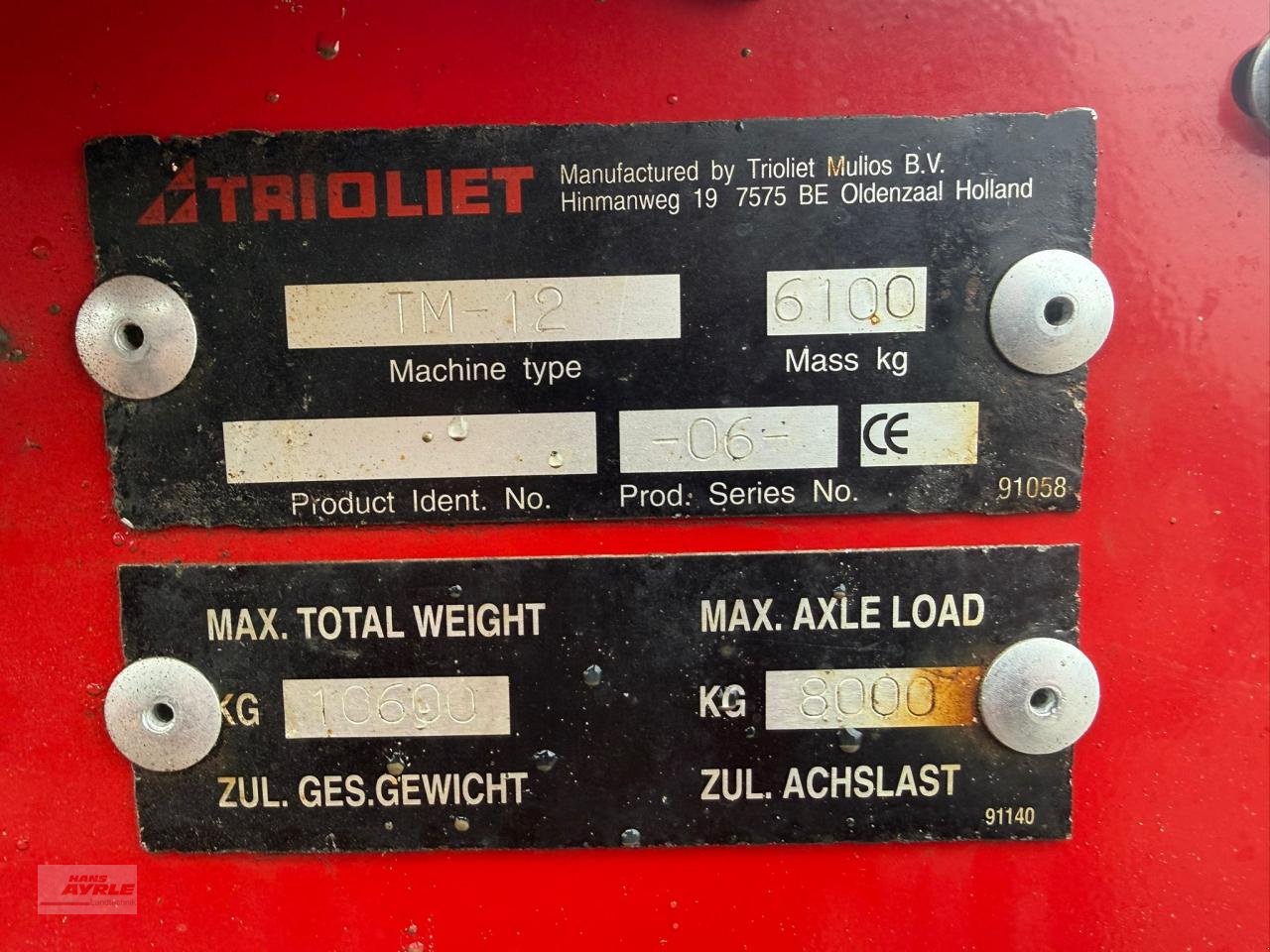 Futtermischwagen des Typs Trioliet Triomix 1-1200 TM12, Gebrauchtmaschine in Steinheim (Bild 18)