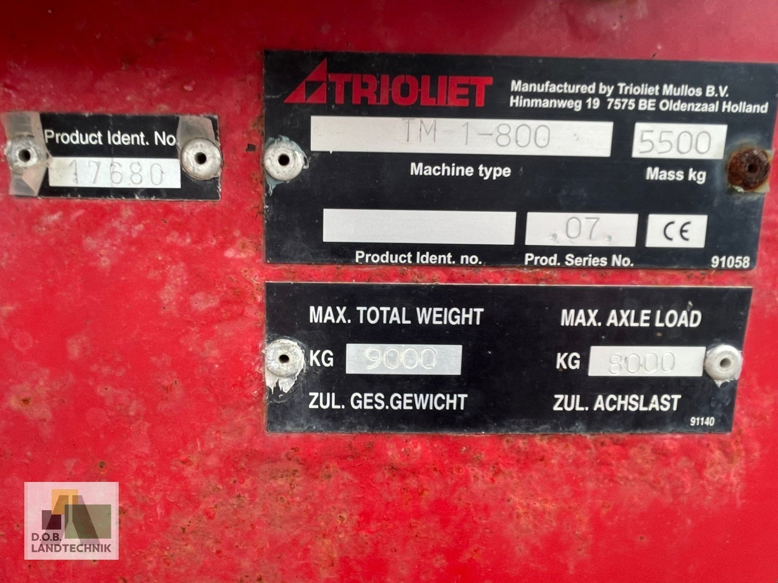 Futtermischwagen typu Trioliet Triomix 1-800, Gebrauchtmaschine v Lauterhofen (Obrázek 8)