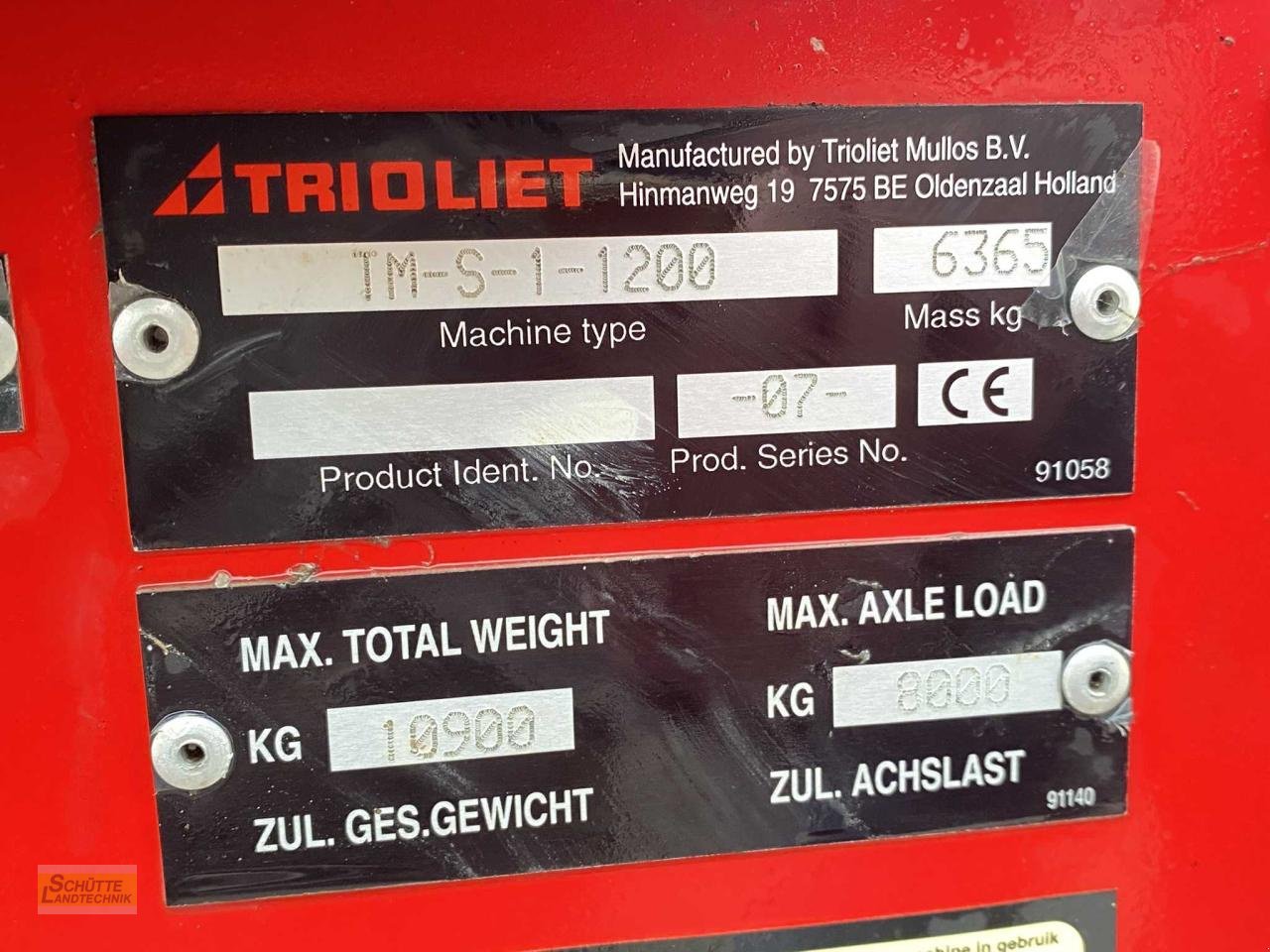 Futtermischwagen типа Trioliet Triomix S 1-1200, Gebrauchtmaschine в Marsberg-Giershagen (Фотография 10)