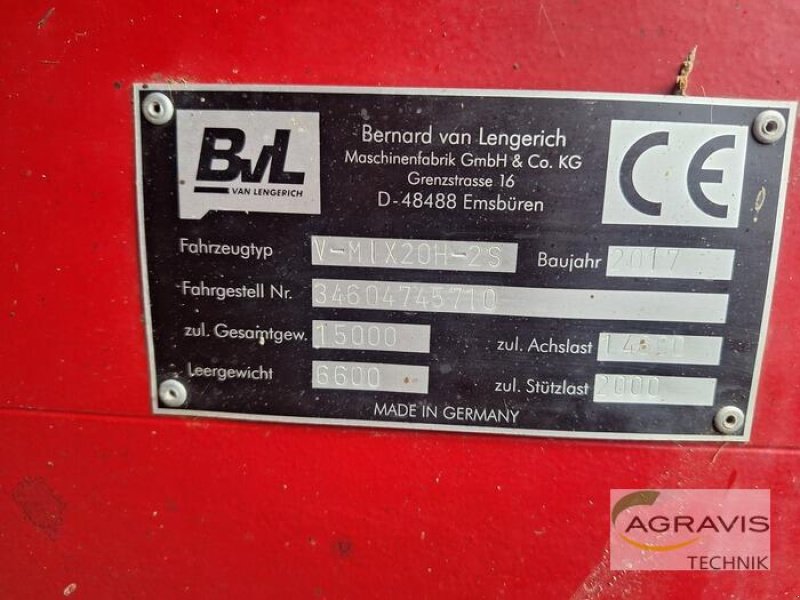 Futtermischwagen van het type van Lengerich V-MIX PLUS 20H-2S, Gebrauchtmaschine in Kürten-Neuensaal (Foto 6)