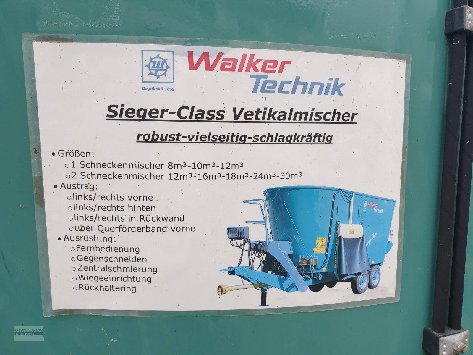 Futtermischwagen des Typs Walker Sieger-Claas SC 16 m³, Gebrauchtmaschine in Diessen (Bild 2)