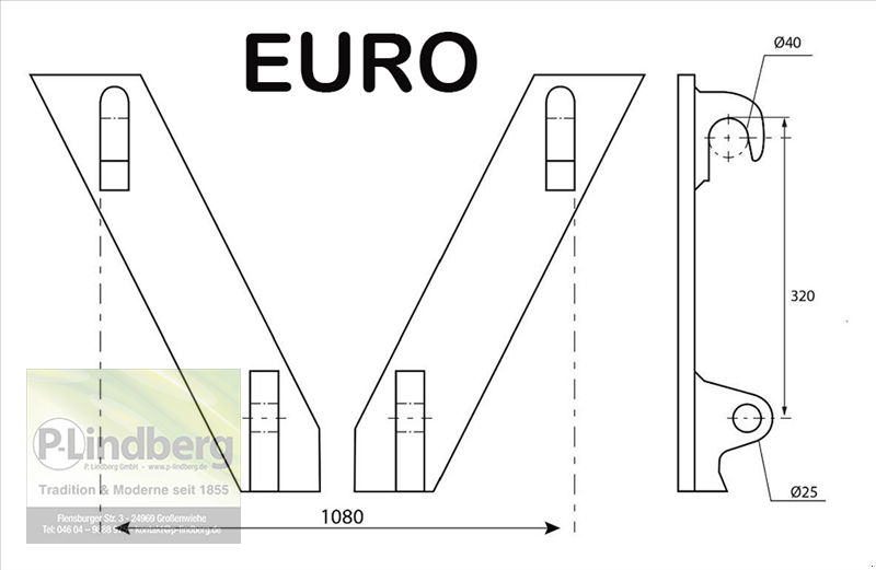 Futterverteilwagen des Typs P.Lindberg GmbH Futterschieber 260 cm schwenkbar Gummischürfleiste inkl. EURO2-Aufnahme hydraulische Zylinder, Neumaschine in Großenwiehe (Bild 11)