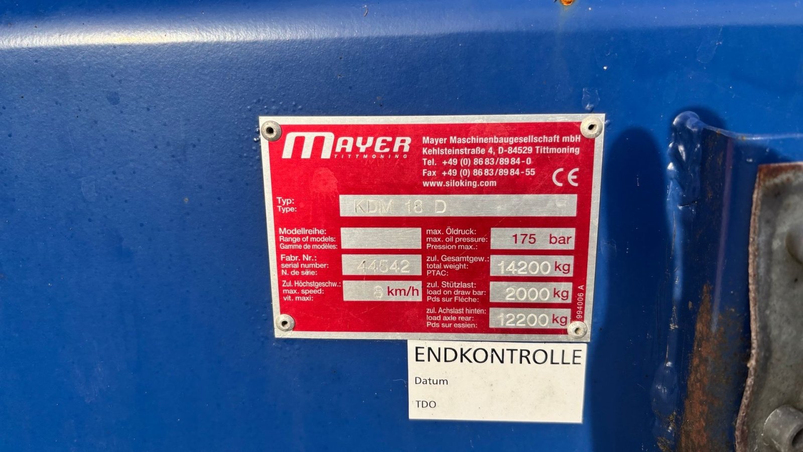 Futterverteilwagen of the type Siloking KDM 18 D Klar til levering., Gebrauchtmaschine in Gram (Picture 18)