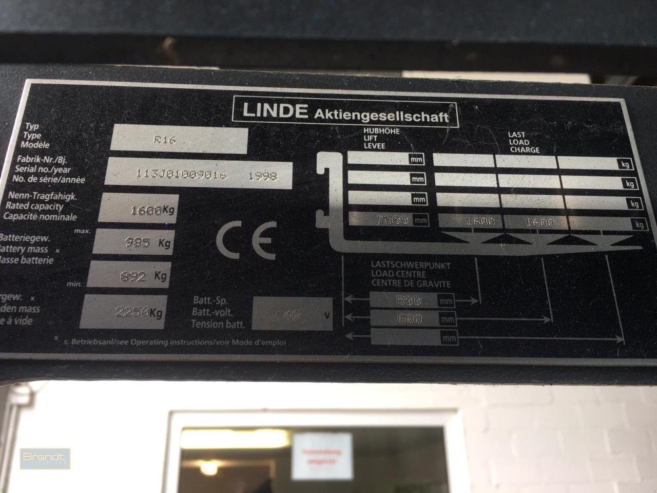 Gabelstapler des Typs Linde R16, Gebrauchtmaschine in Oyten (Bild 5)