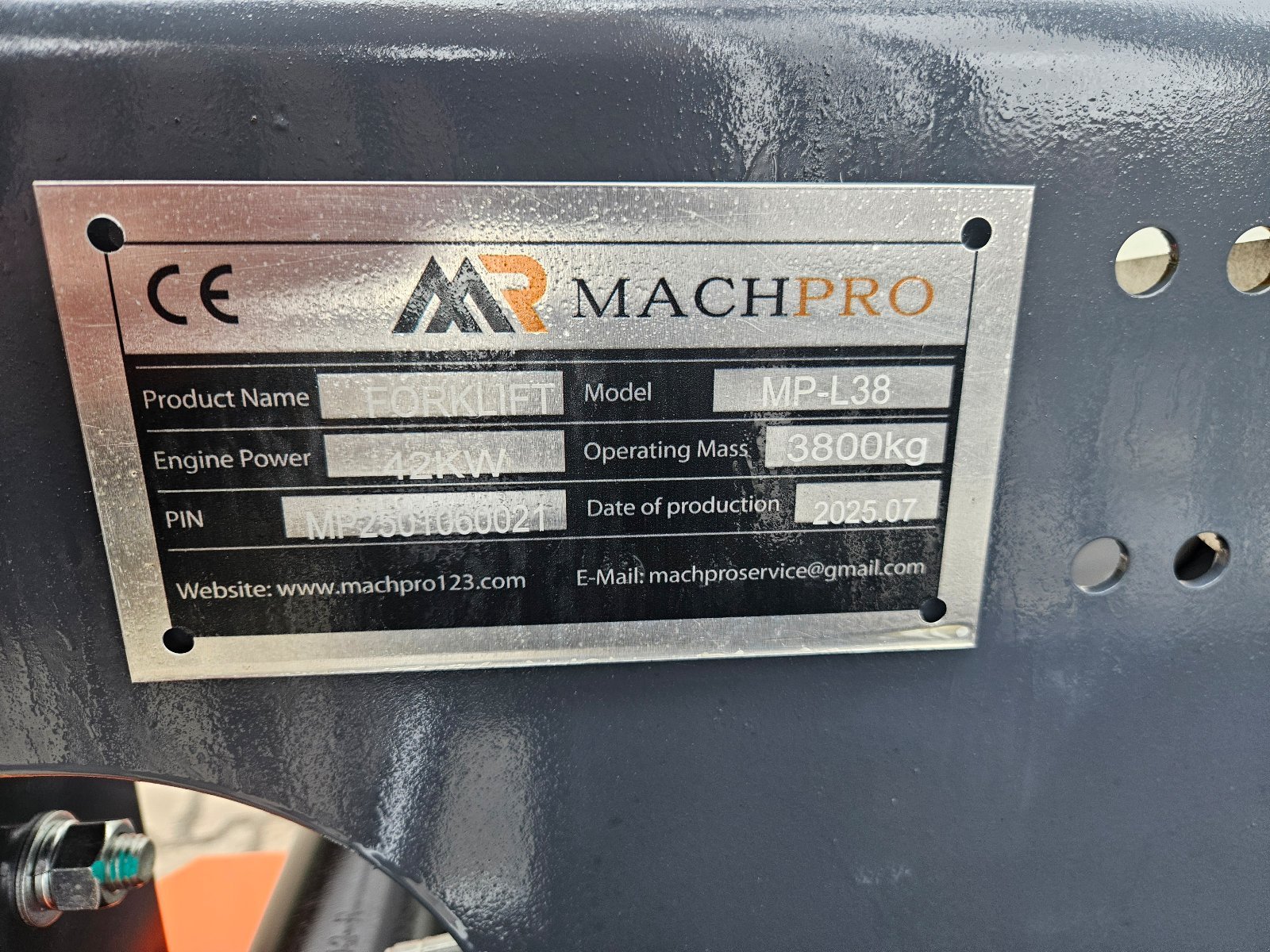 Gabelstapler типа Machpro MP-L38 Diesel, Neumaschine в Geiselhöring (Фотография 5)