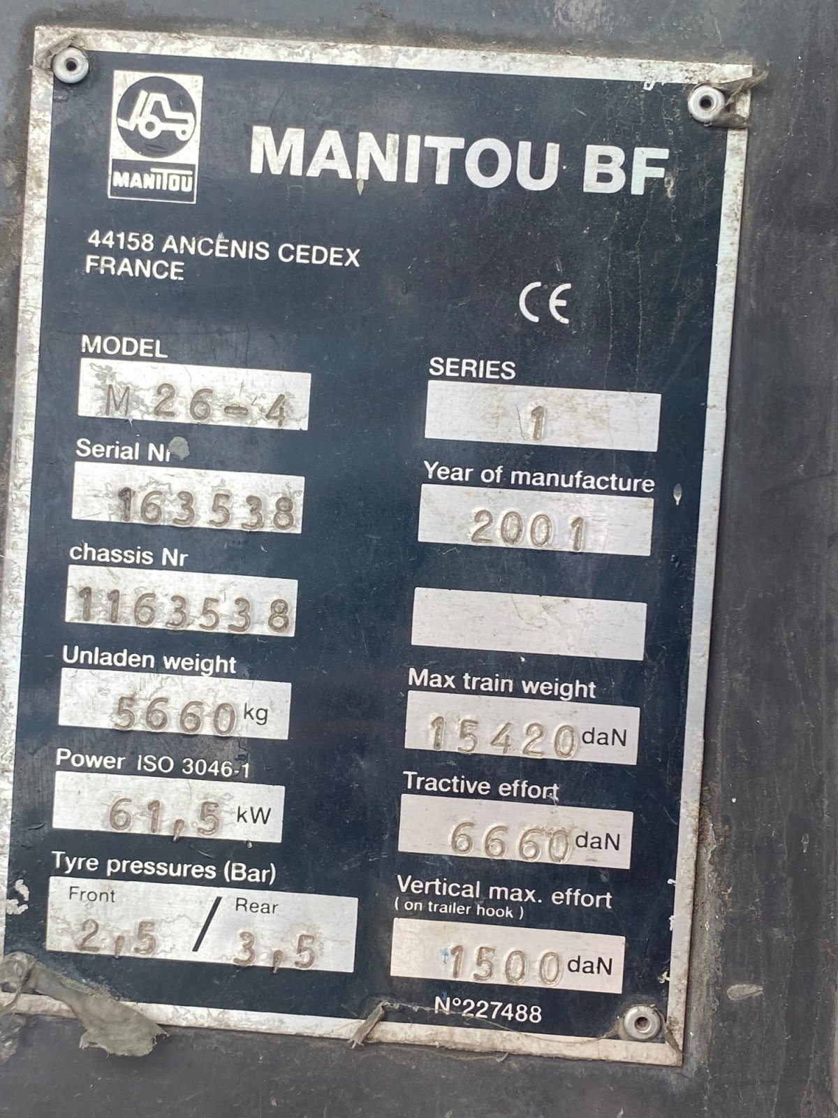 Gabelstapler des Typs Manitou M26-4, Gebrauchtmaschine in Gudensberg (Bild 10)