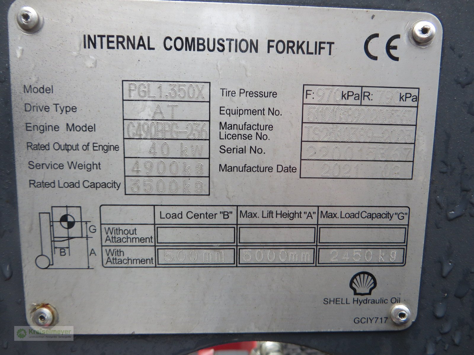 Gabelstapler typu Puma Multipower GL1 PGL 1.350 X5 Diesel + Triplex 400 cm Freihub Euro V 5 neu Stapler, Neumaschine v Feuchtwangen (Obrázek 16)