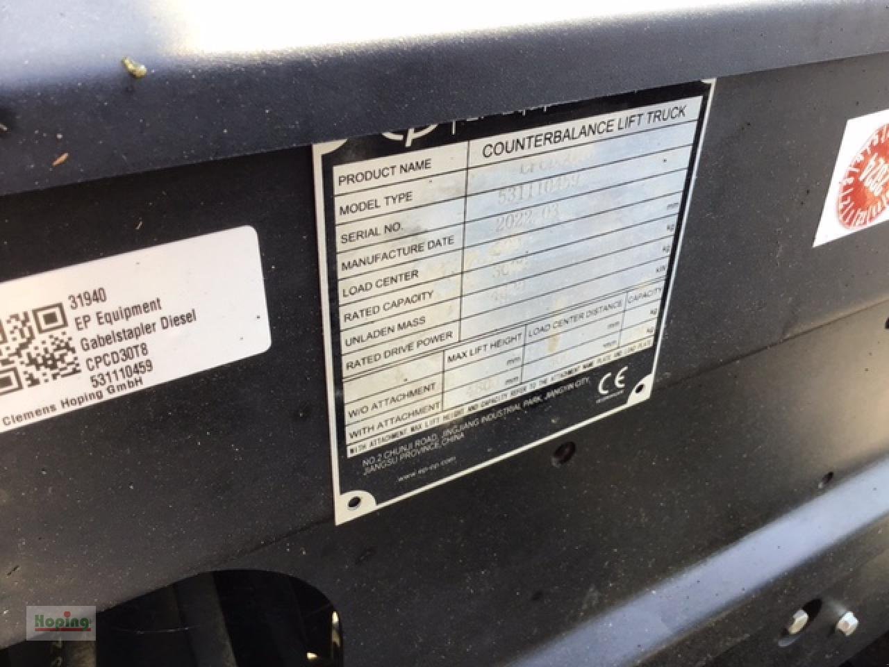 Gabelstapler Türe ait Sonstige CPCD30T8, Gebrauchtmaschine içinde Bakum (resim 6)