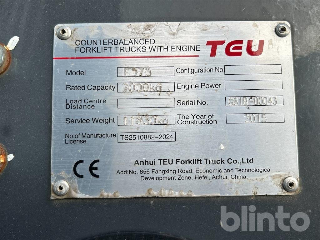 Gabelstapler от тип Sonstige FD70, Gebrauchtmaschine в Düsseldorf (Снимка 5)