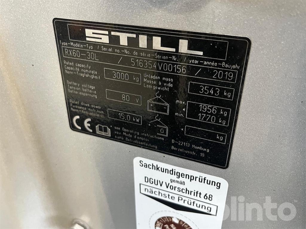 Gabelstapler del tipo Still RX 60-30L, Gebrauchtmaschine en Düsseldorf (Imagen 6)