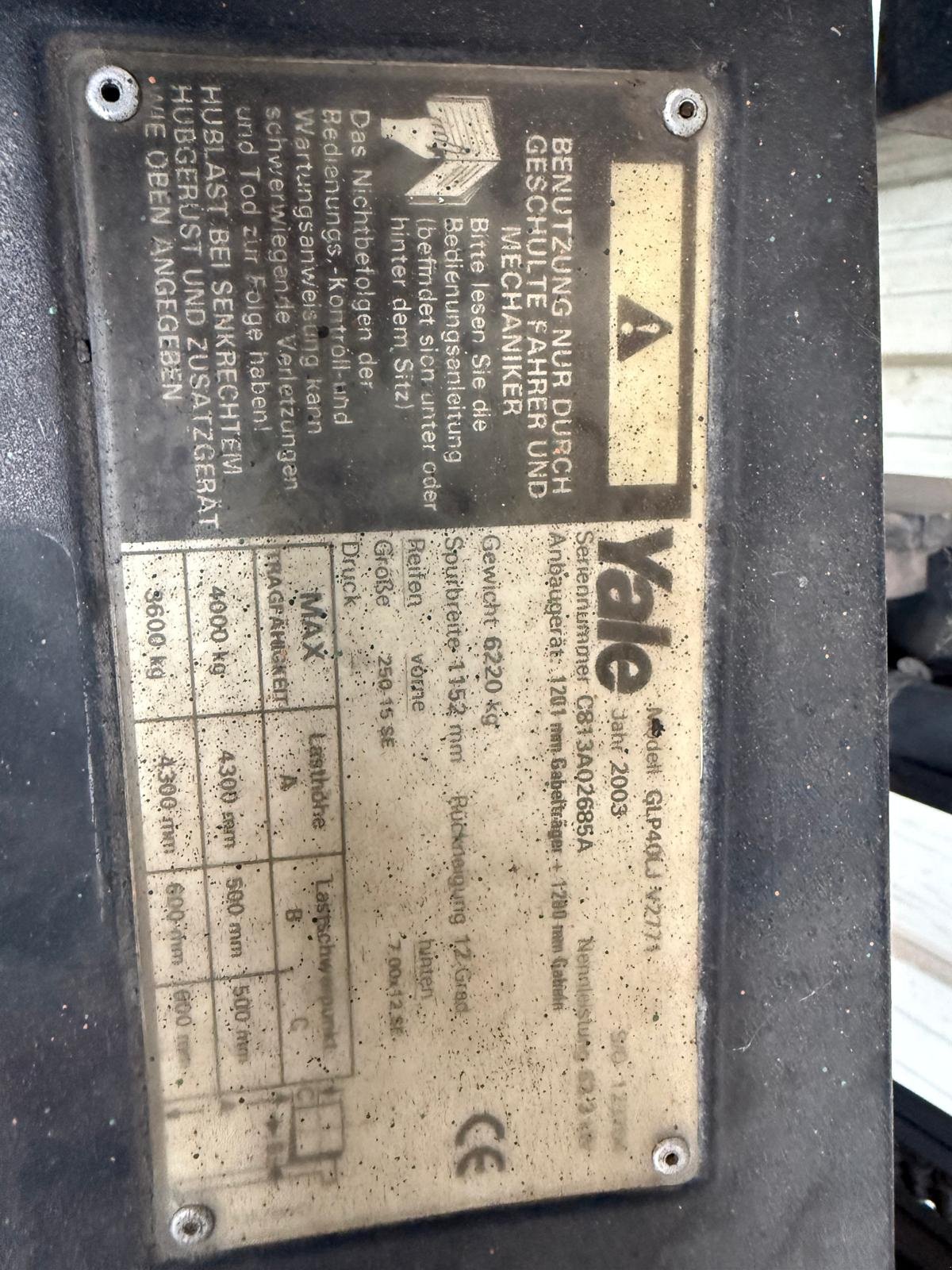 Gabelstapler des Typs Yale GLP40LJ, Gebrauchtmaschine in Wiedemar (Bild 12)