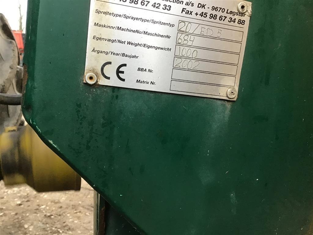 Gebläsespritze типа Danfoil 20m 1000l, Gebrauchtmaschine в Thisted (Фотография 5)