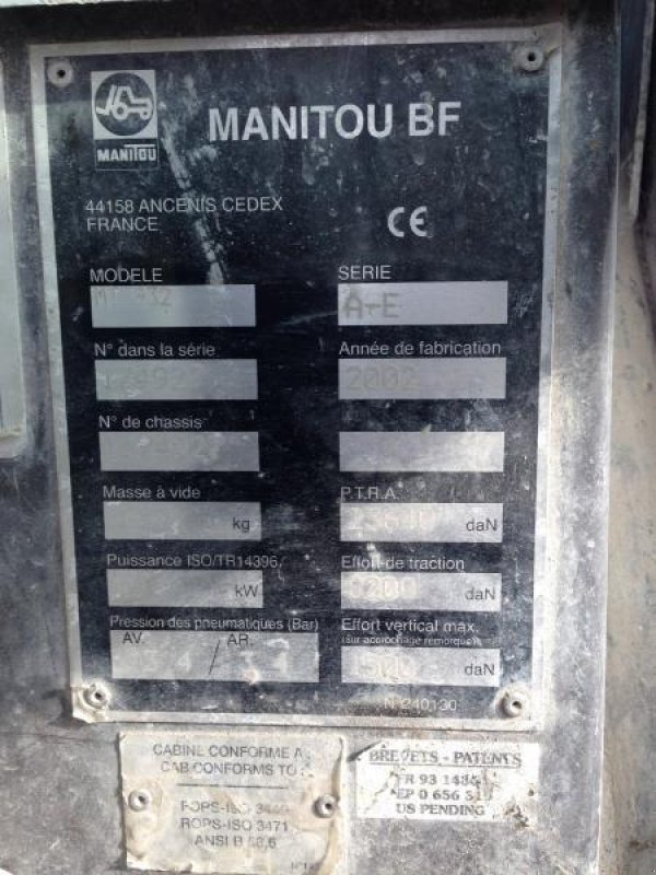Geländestapler typu Manitou MT932, Gebrauchtmaschine v Bourron Marlotte (Obrázok 8)