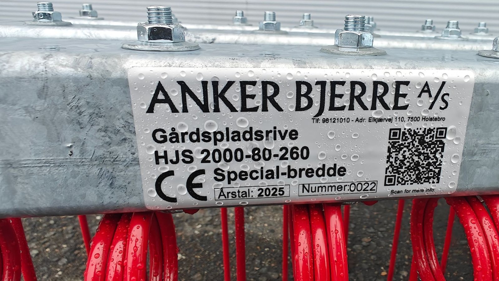 Geräteträger типа Egholm Anker Bjerre Riven 150cm 150cm gårdrive, 3-rækket, Gebrauchtmaschine в Holstebro (Фотография 14)