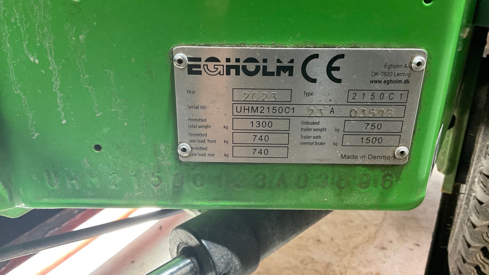 Geräteträger Türe ait Egholm Park Ranger 2150, Gebrauchtmaschine içinde Tilst (resim 7)